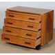 Walnut chest of drawers, 20th-century work