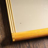 Large rectangular wooden mirror tray with vintage gilding