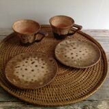 Vallauris tea cup duo