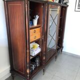 Marquetry display cabinet