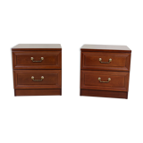 Pair of nightstands in mahogany G Plan