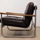 Vintage Bauhaus style armchair in leatherette and metal, 1970
