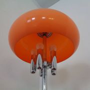 Italian orange plastic and chrome table lamp, 1960s