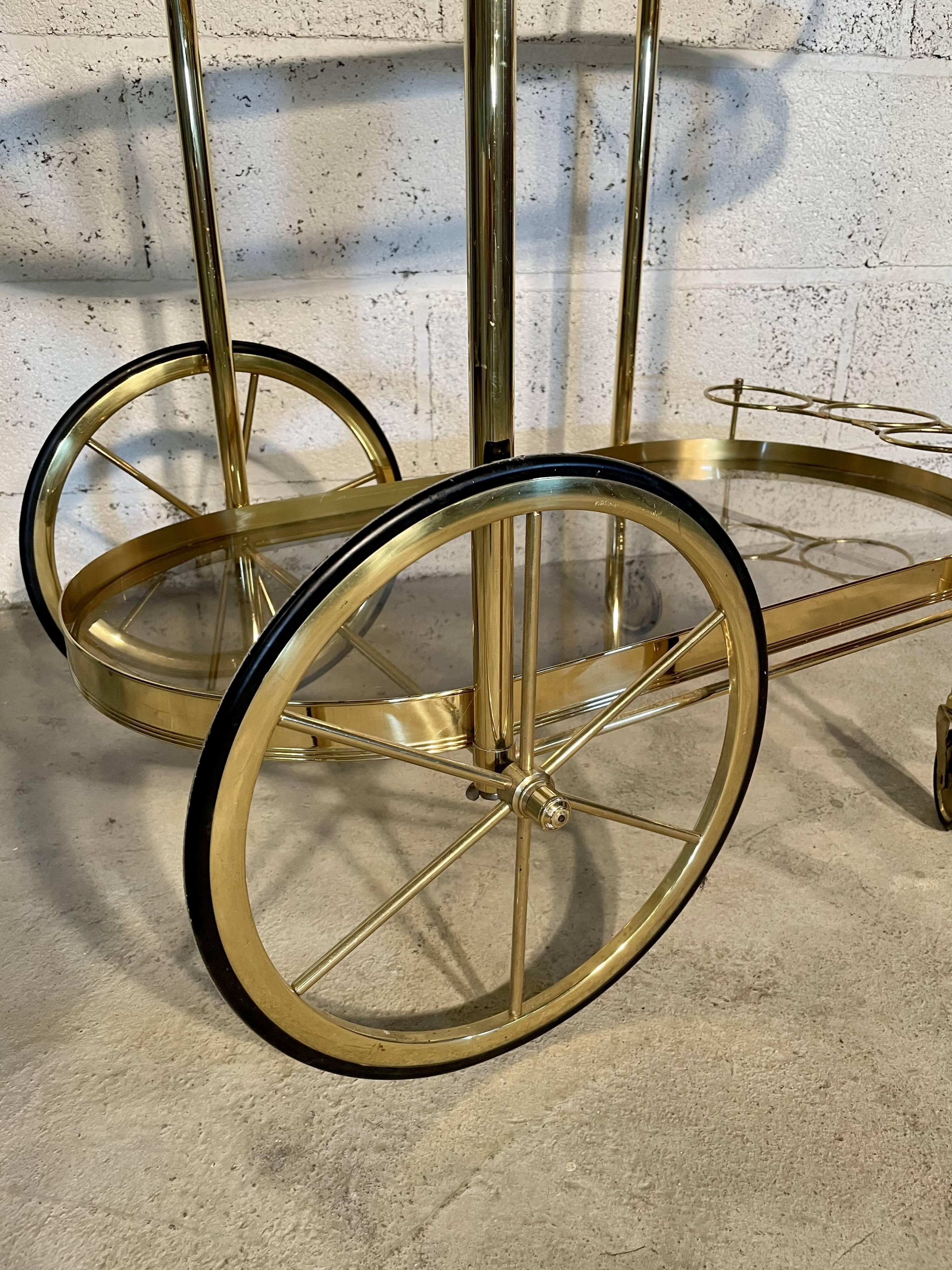 Golden vintage rolling service