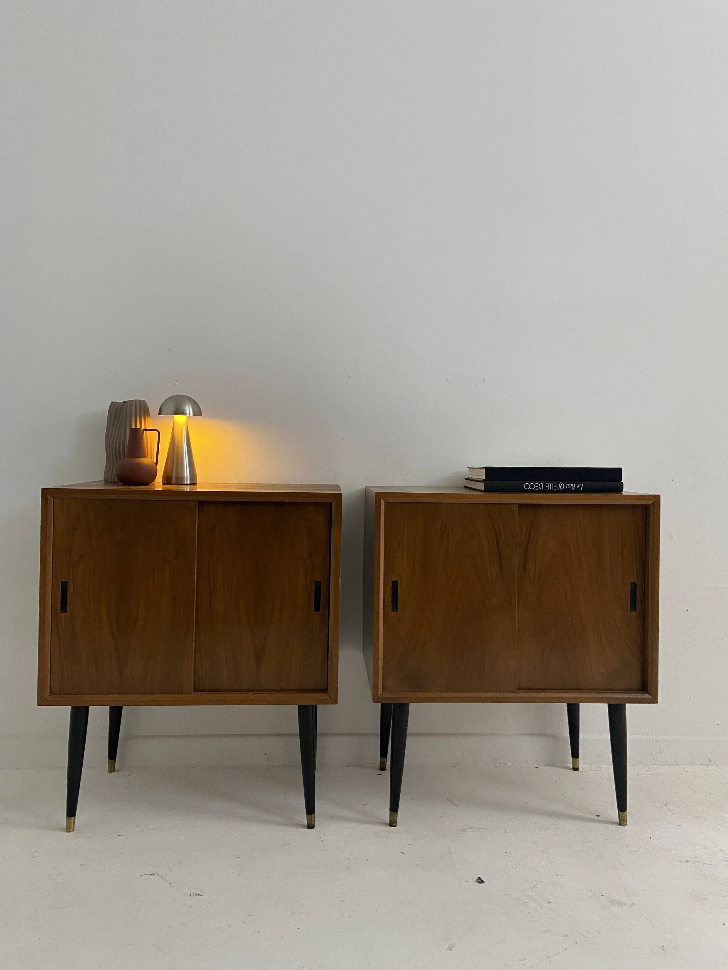 Pair of small vintage sideboards