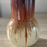 Vintage glazed terracotta vase