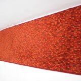 Red Wool Carpet with Original Design, 1960s
