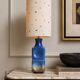 Italian ceramic table lamp with custom shade – 1970