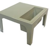 Vintage table with magazine holder, 70s space age