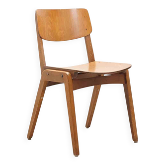 Scandinavian style oak bistro chair