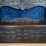 Italian Renaissance style solid wood storage bench