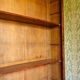 Important library Louis-Philippe 270 cm flamed mahogany 19th century dismantled