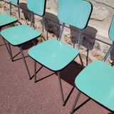 Chaises formica vert mint