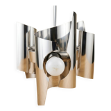 Chrome Vintage Pendant Light - 70s Space Age Design