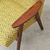 Paire de fauteuils Jaune par Jaroslav Smidek pour Ton (Thonet) Expo 58