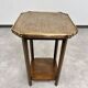 Table d'appoint Jugendstil avec plateau en laiton martelé