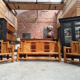 70s bamboo living room