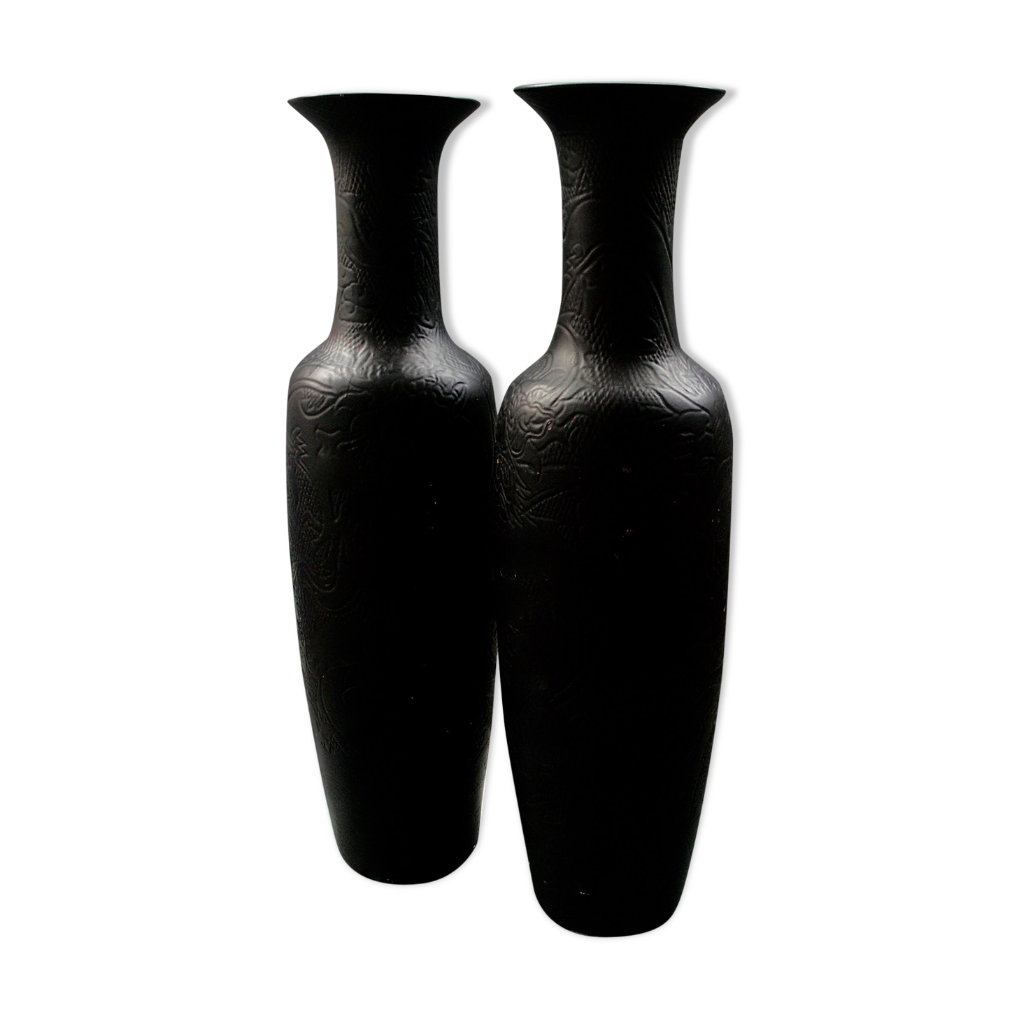 Lot of two vases "chinese" 145 cm