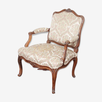 Fauteuil Louis XV estampillé Leduc (1685-1765)