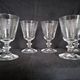 Laura Ashley Home - 6 red wine glasses in half crystal engraved