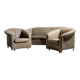 Aura Leather Sofa Set by Paolo Piva for Wittmann, 1980s, Set of 3