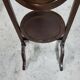 Folding mahogany cake stand