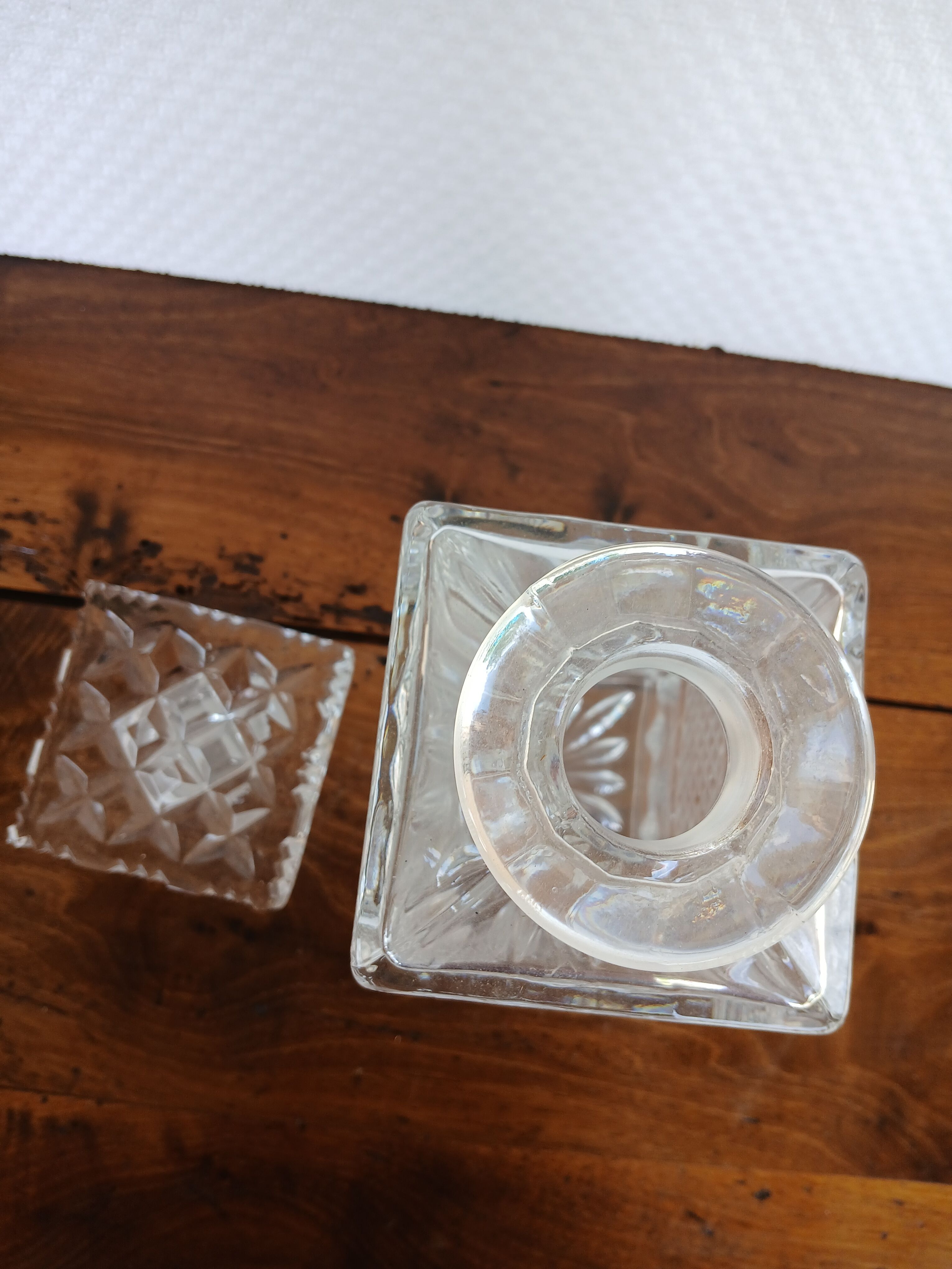 Luxurious vintage carafe in Bohemian crystal