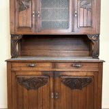 2-body art deco buffet in solid wood circa 1940
