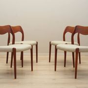 Set of four teak chairs, Danish design, 1960s, designer: Niels Otto Møller