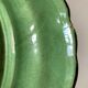 Centerpiece in glazed clay with godrons Dieulefit 1950