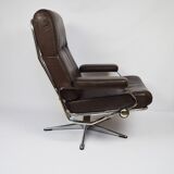 A pair of leather armchairs, 1970s