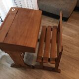 School desk and bench