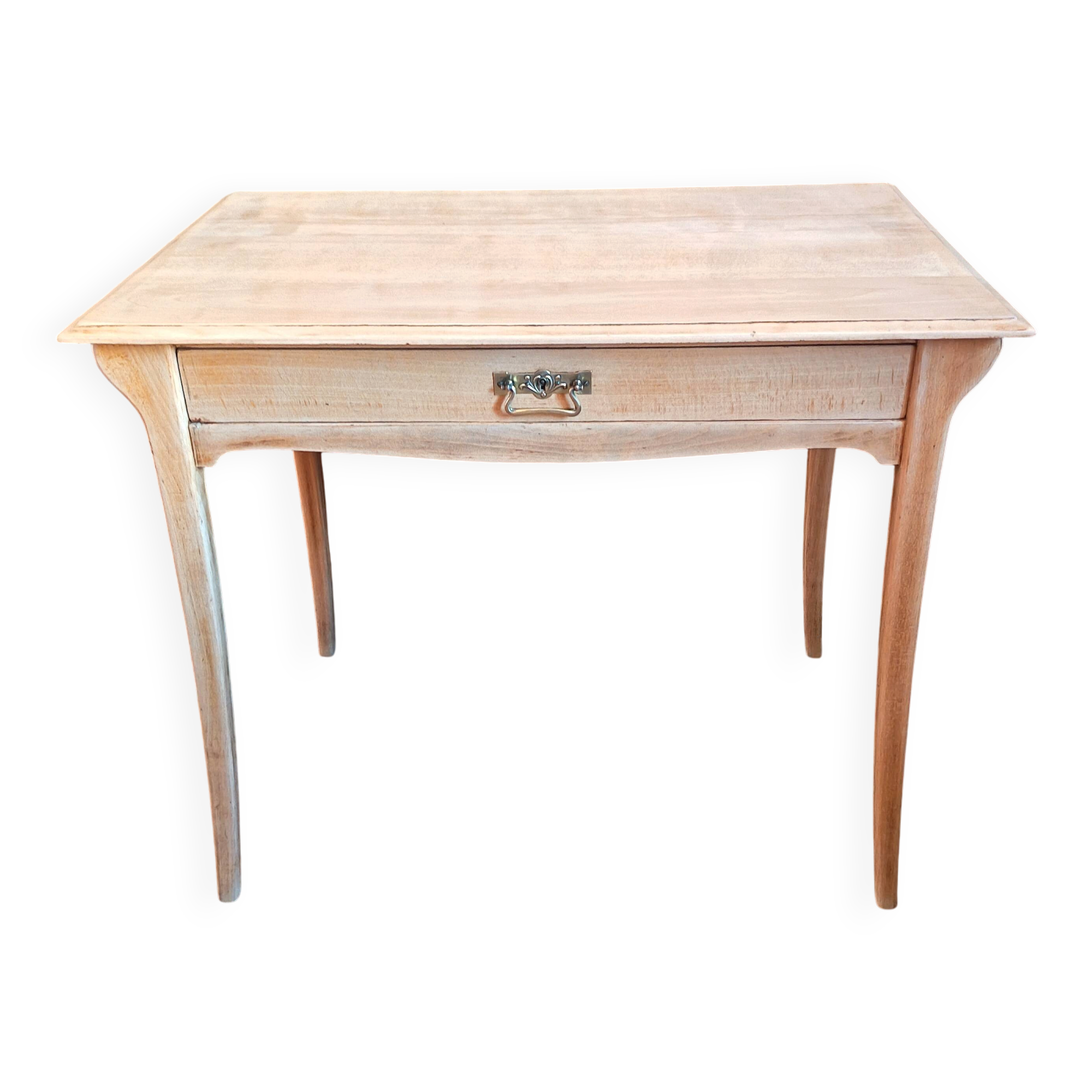Art Nouveau desk in solid beech.