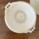 Antique white ironware soup tureen from the end of the 19th century
