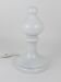 White Bishop chess lamp by Ivan Jakes, made of white glass, Czechoslovakia, 1970s.