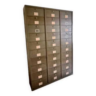 large metal cabinet with flaps