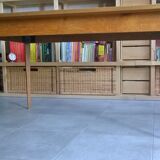 Golden oak table 1950