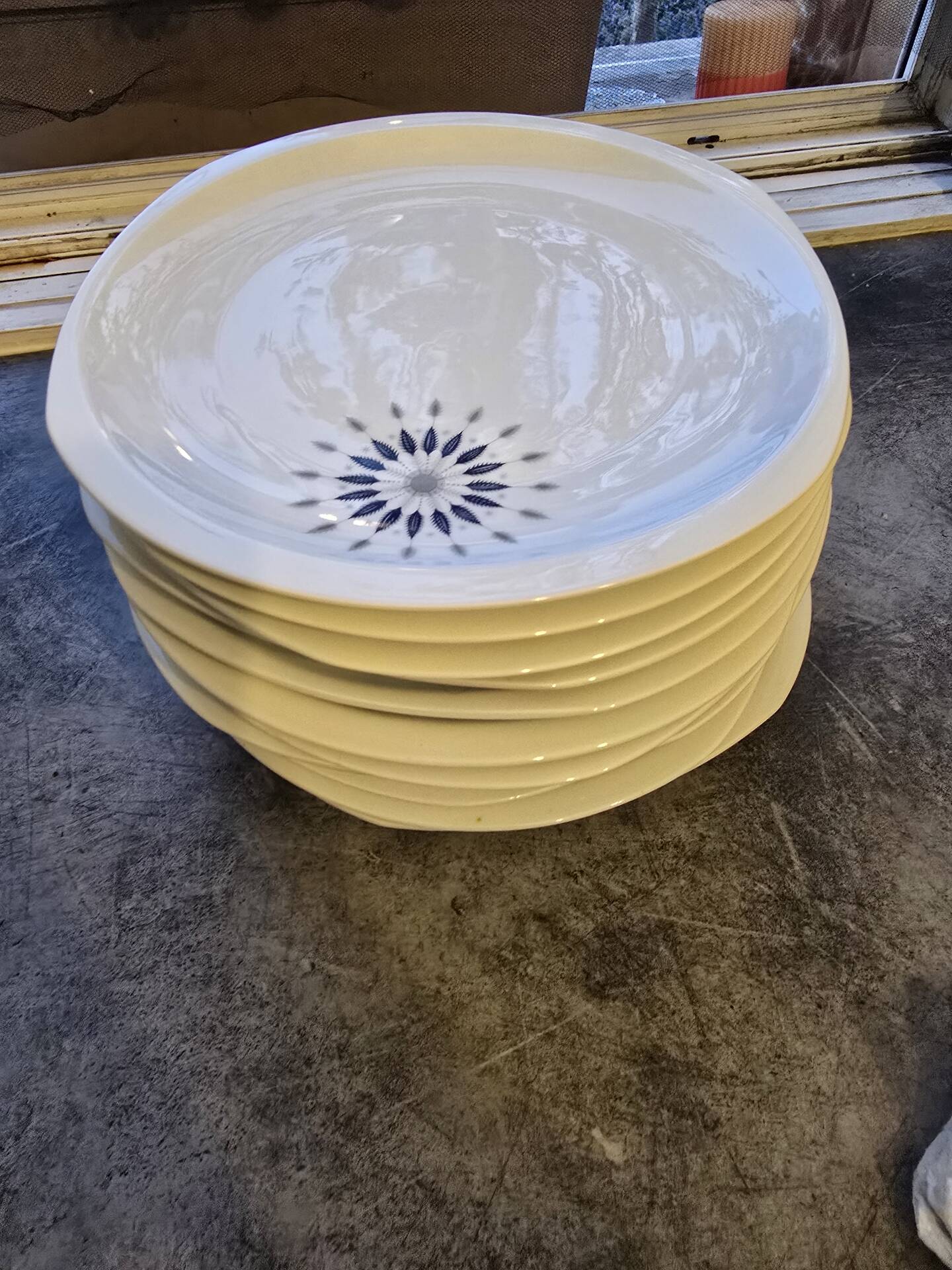 Porcelain plates