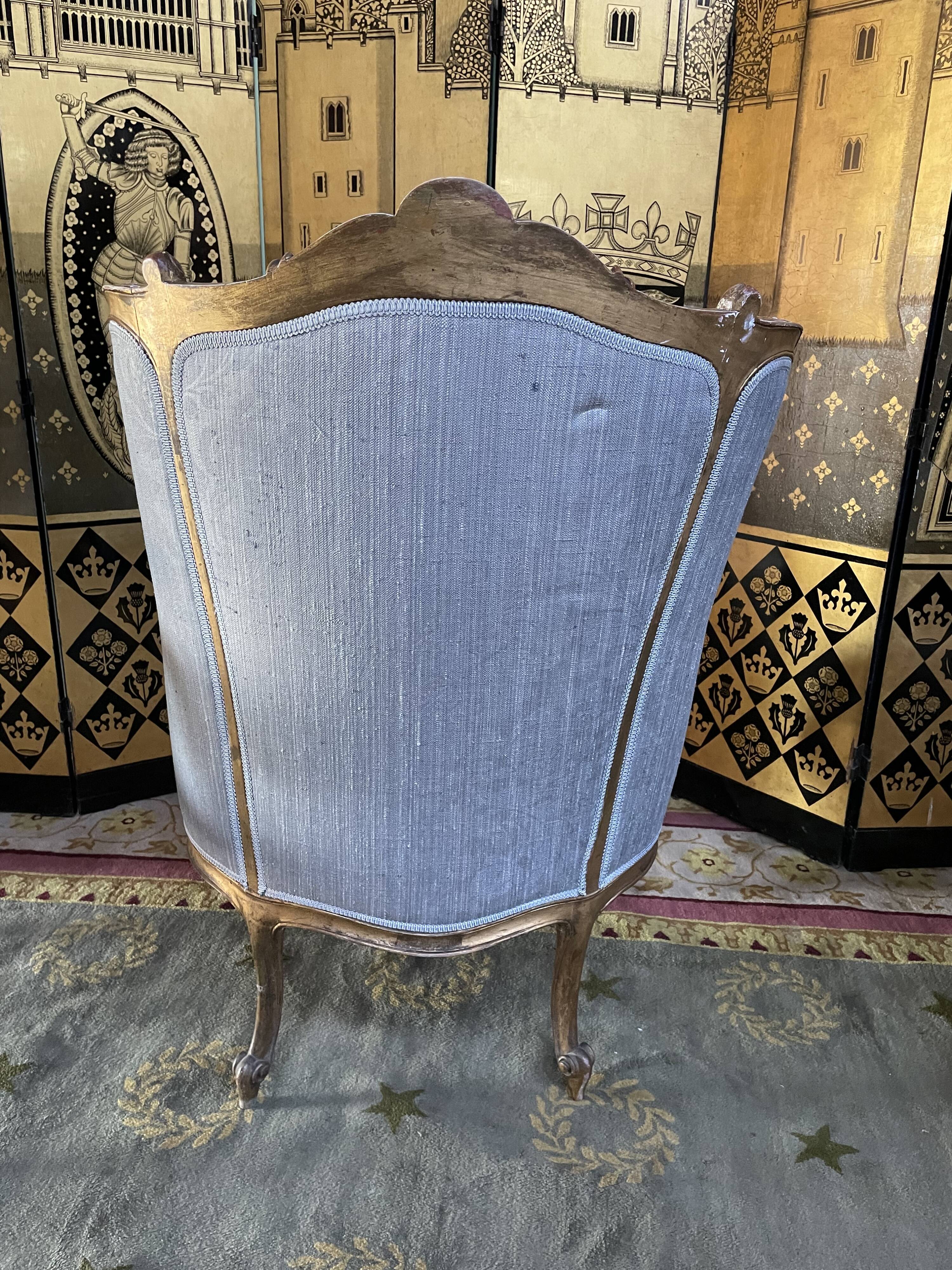 Complete living room louis XV style gilded wood 1900
