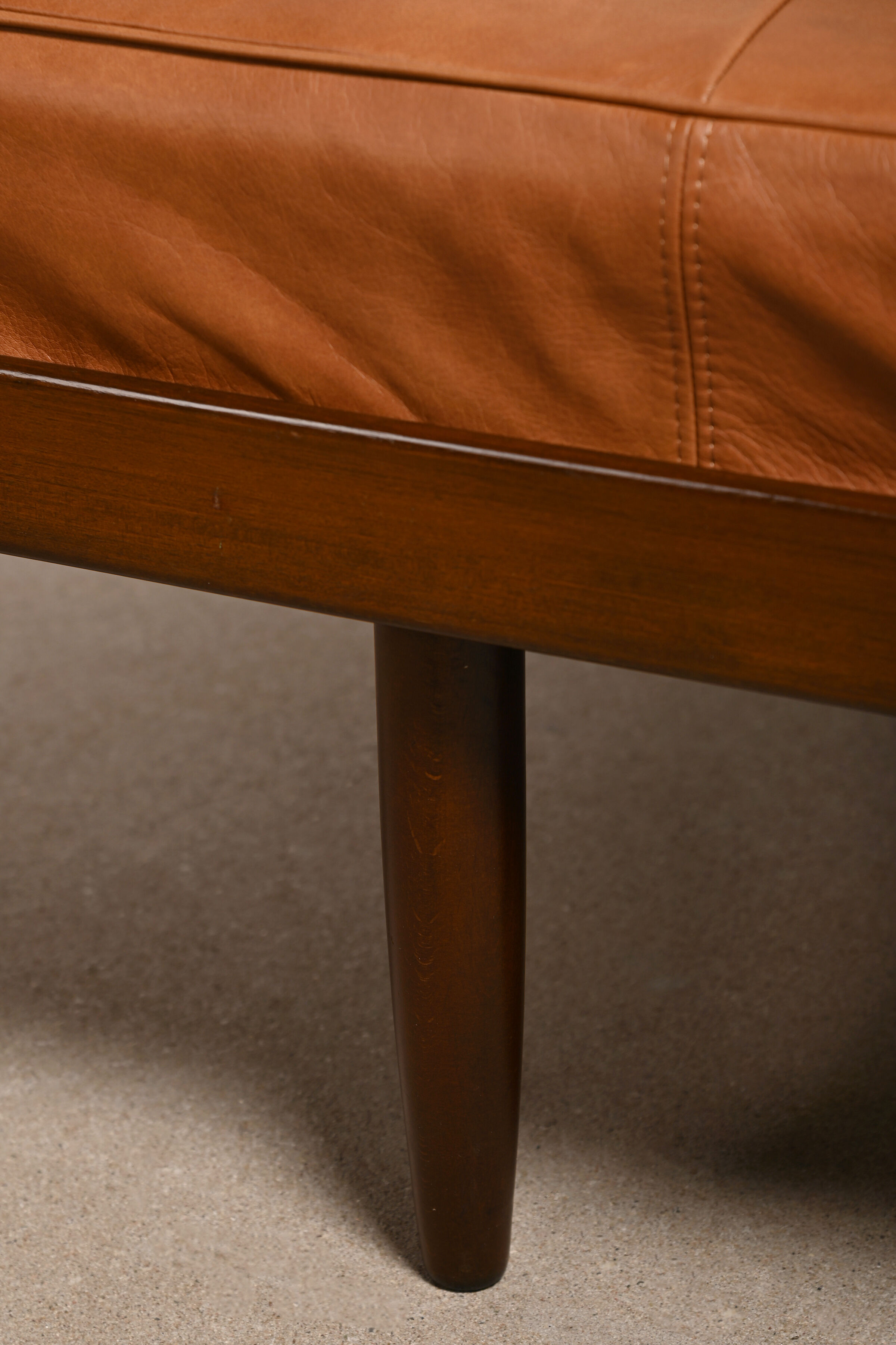 Scandinavian Daybed in Cognac Leather for Horsens Møbelfabrik, Denmark