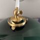 Tilting wall light in green opaline