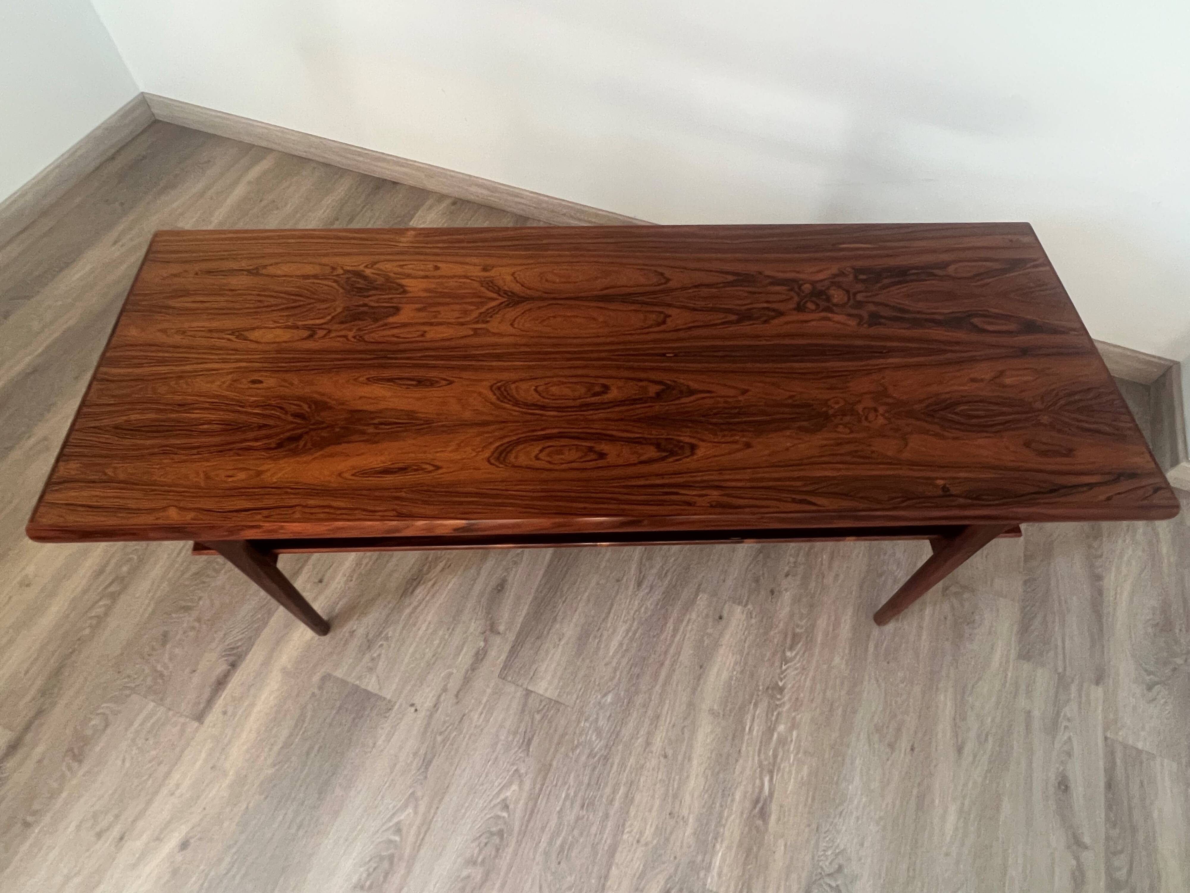 Scandinavian rosewood coffee table, 1950s Denmark