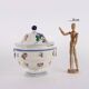 Antique ceramic soup tureen, Italy, 19th century.