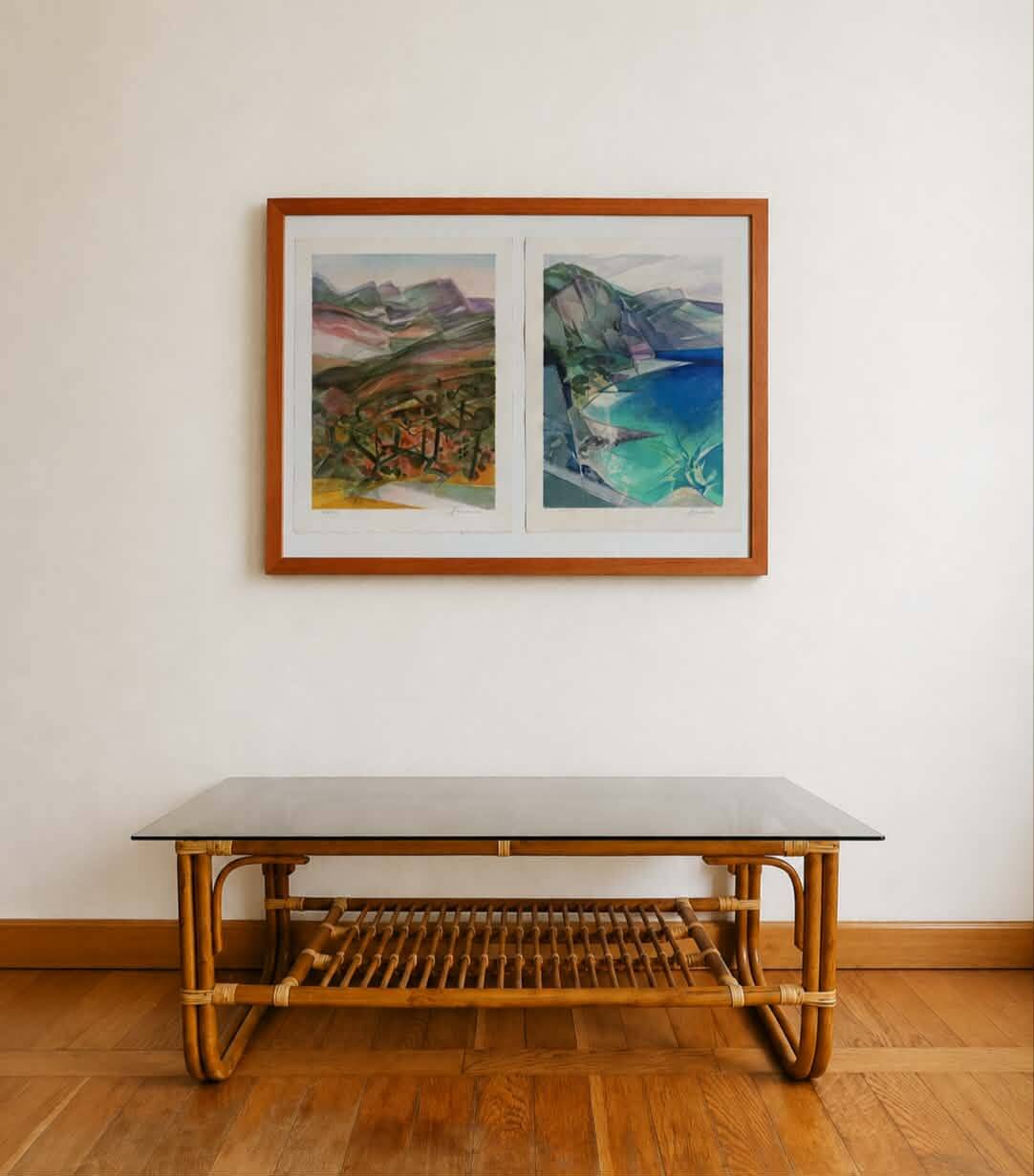 Lithographies Montagne Sainte Victoire, par Camille Hilaire