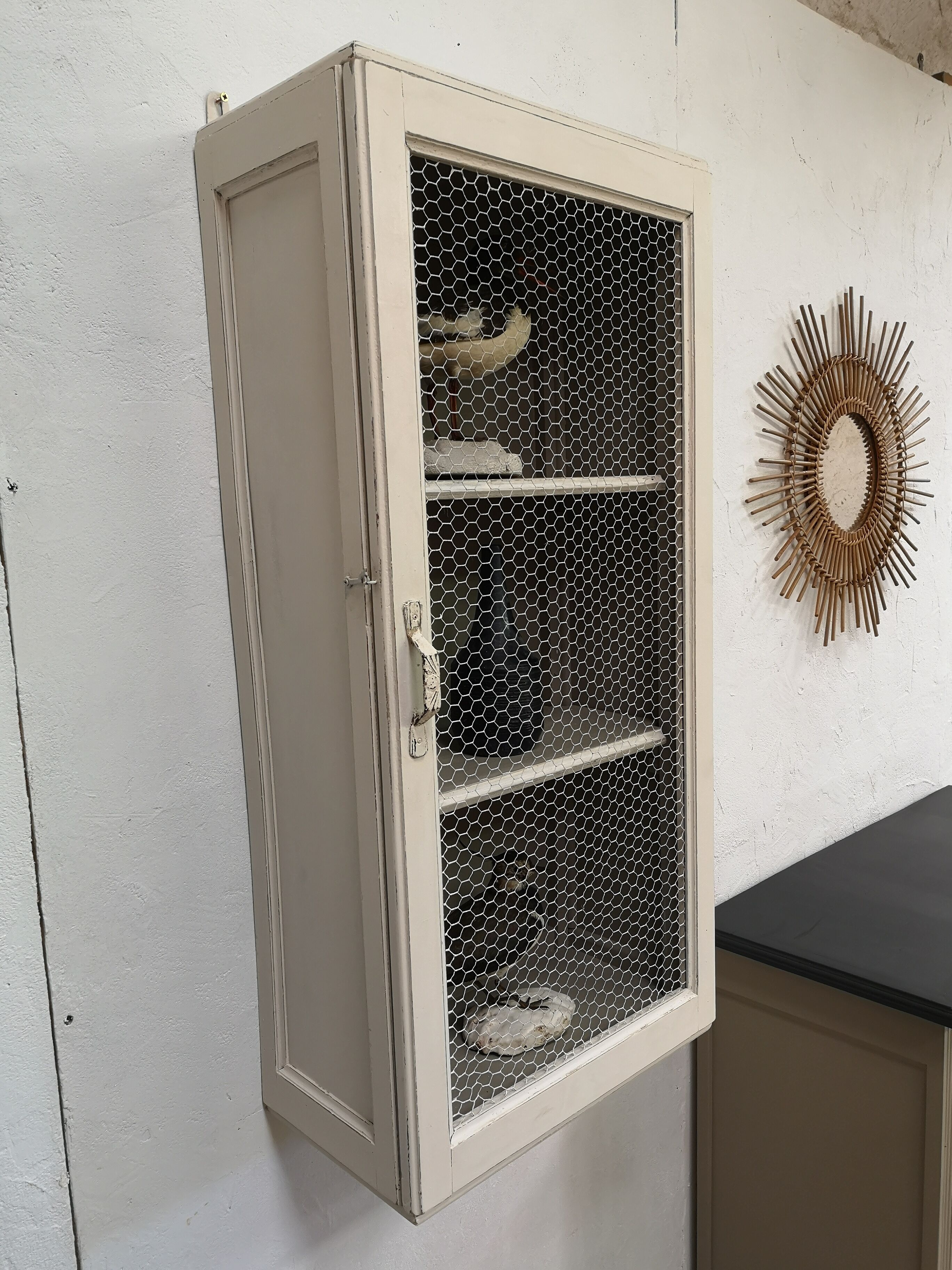 Vitrine murale patine