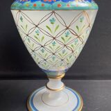 Large signed decanter - Hand decoration - XXth