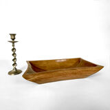 Large vintage solid wood cup