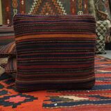 Bold Striped Wool Kilim Cushion Cover Handmade Scatter Pillow 35x35cm