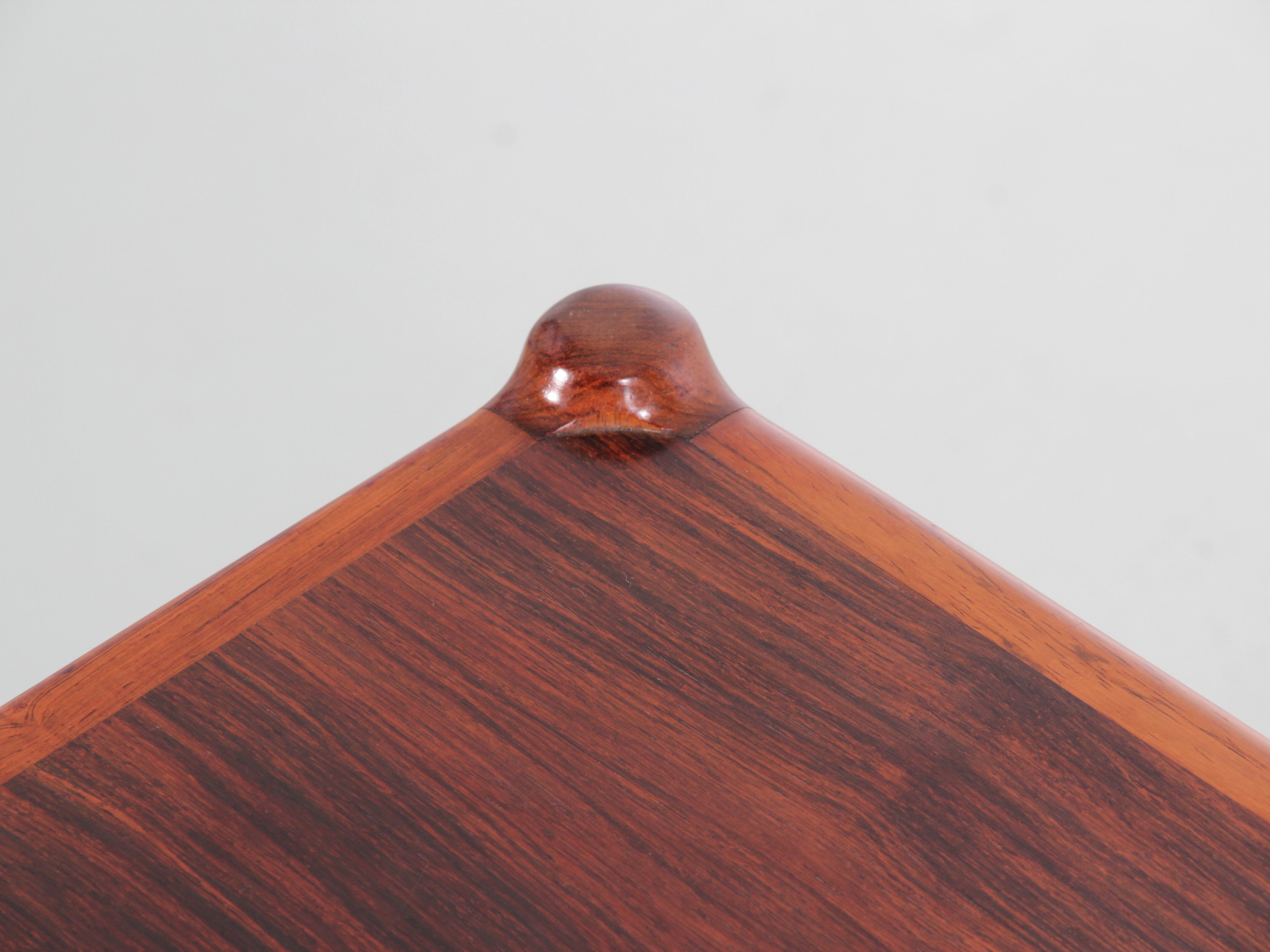 Scandinavian coffee table in Rio rosewood