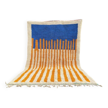 Large traditional handmade Berber rug custom size 3/4 m